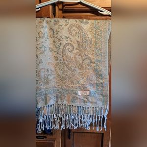GORGEOUS Elegant 100% Cashmere Scarf/Wrap from Jerusalem approx 36x27